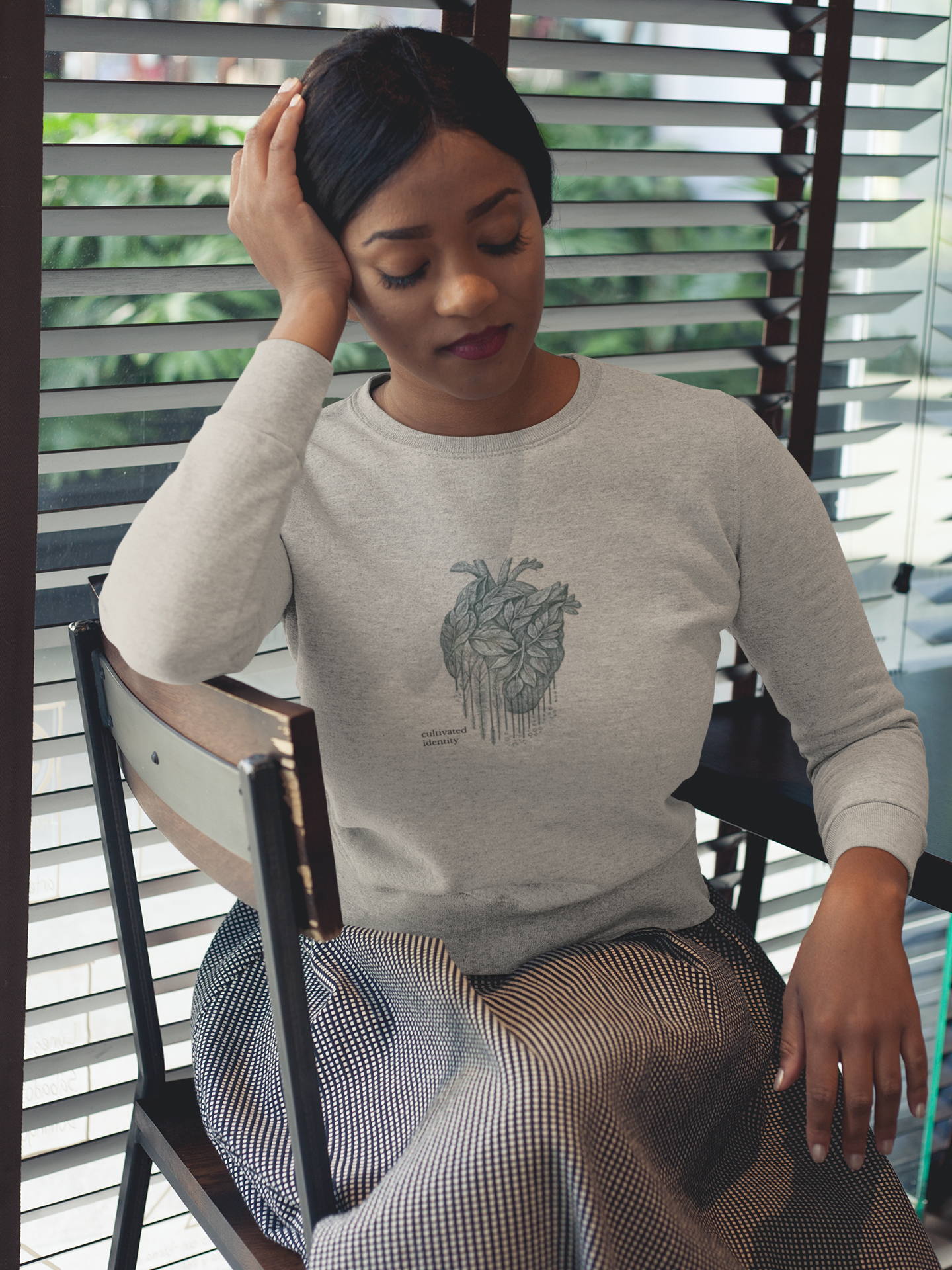 Botanical Anatomical Heart Sweatshirt Art of Medicine apparel