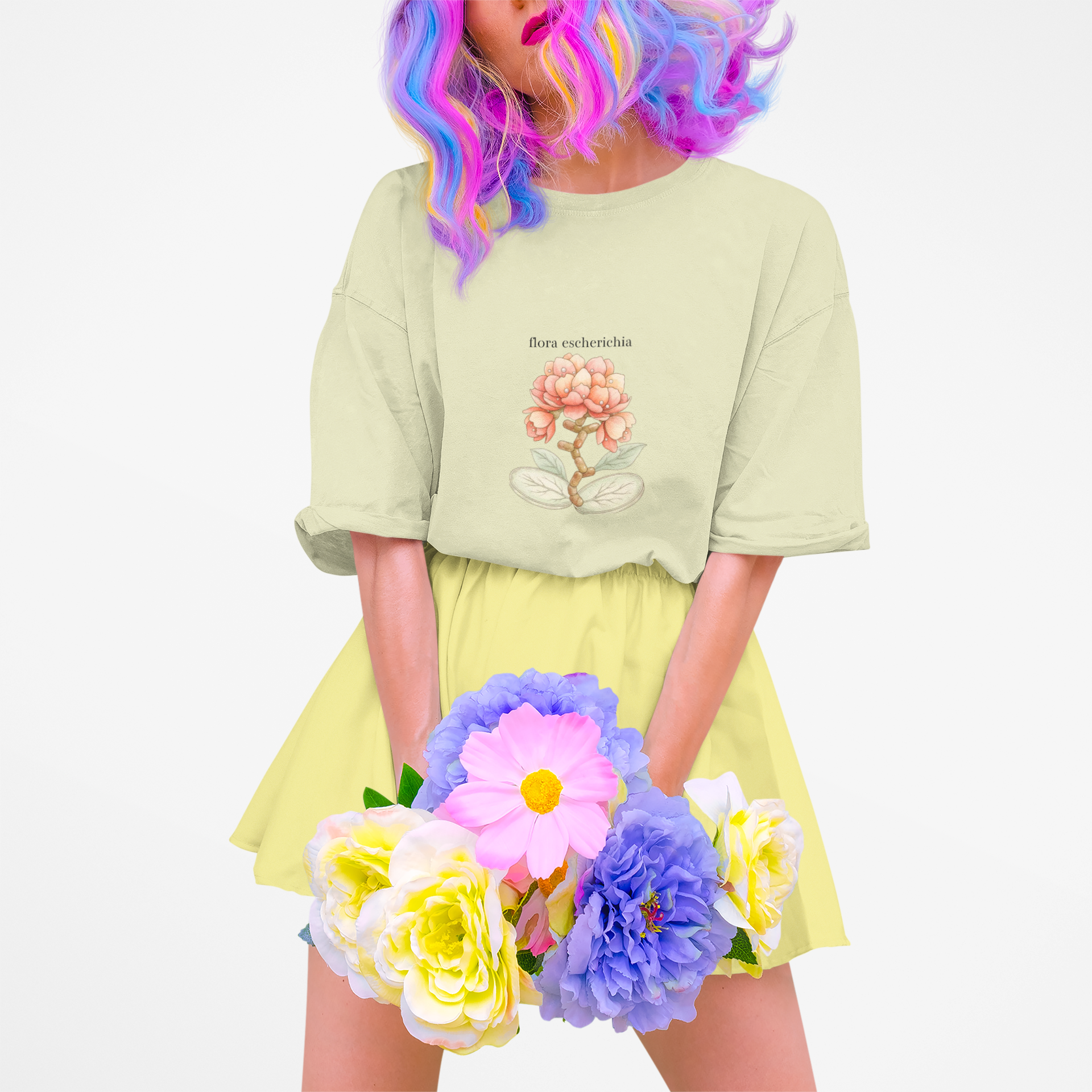 E Coli Botanical Tee unique medical research style shirt