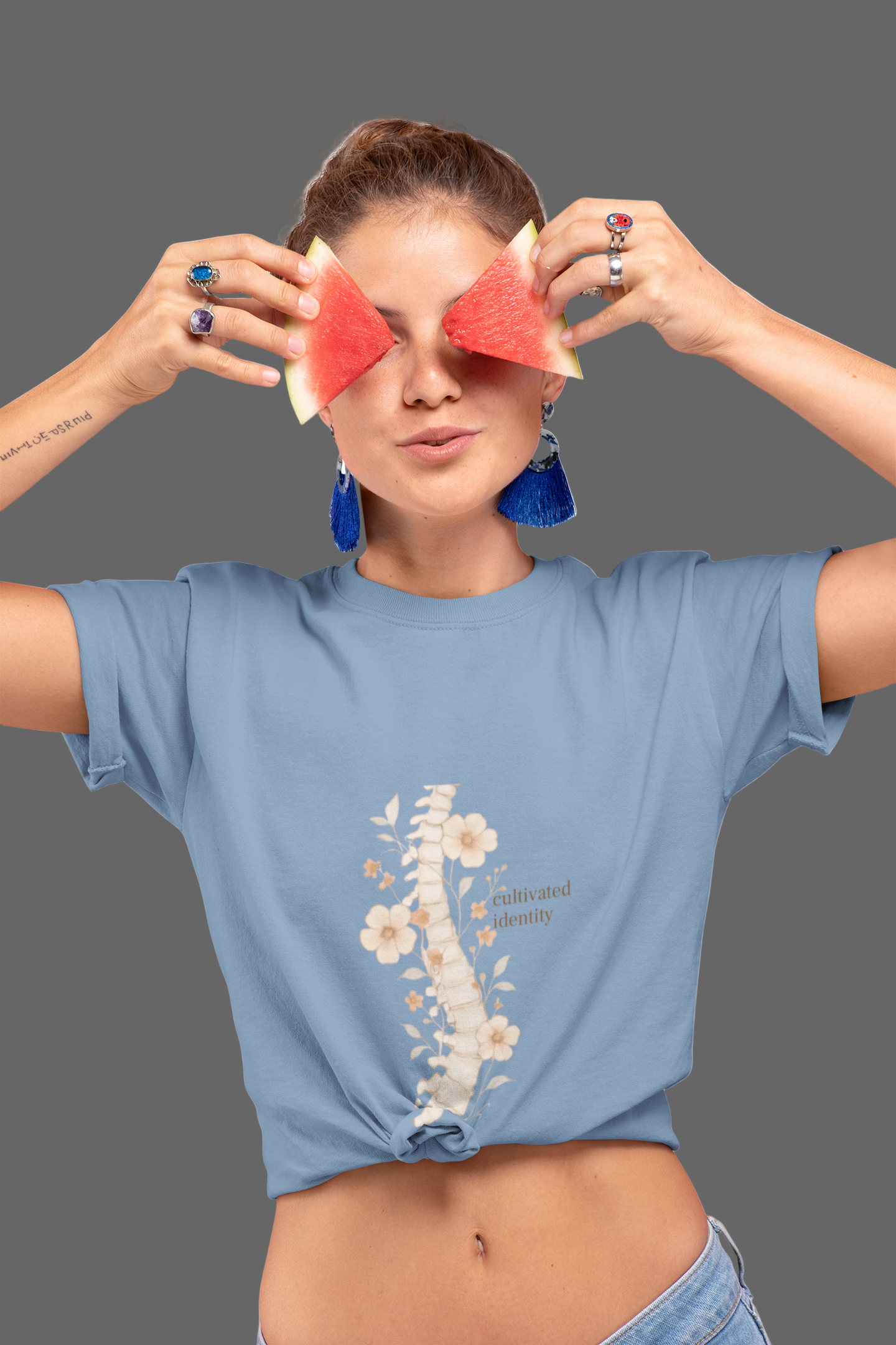 Botanical Anatomical Spine Tee cultivated identity shirt