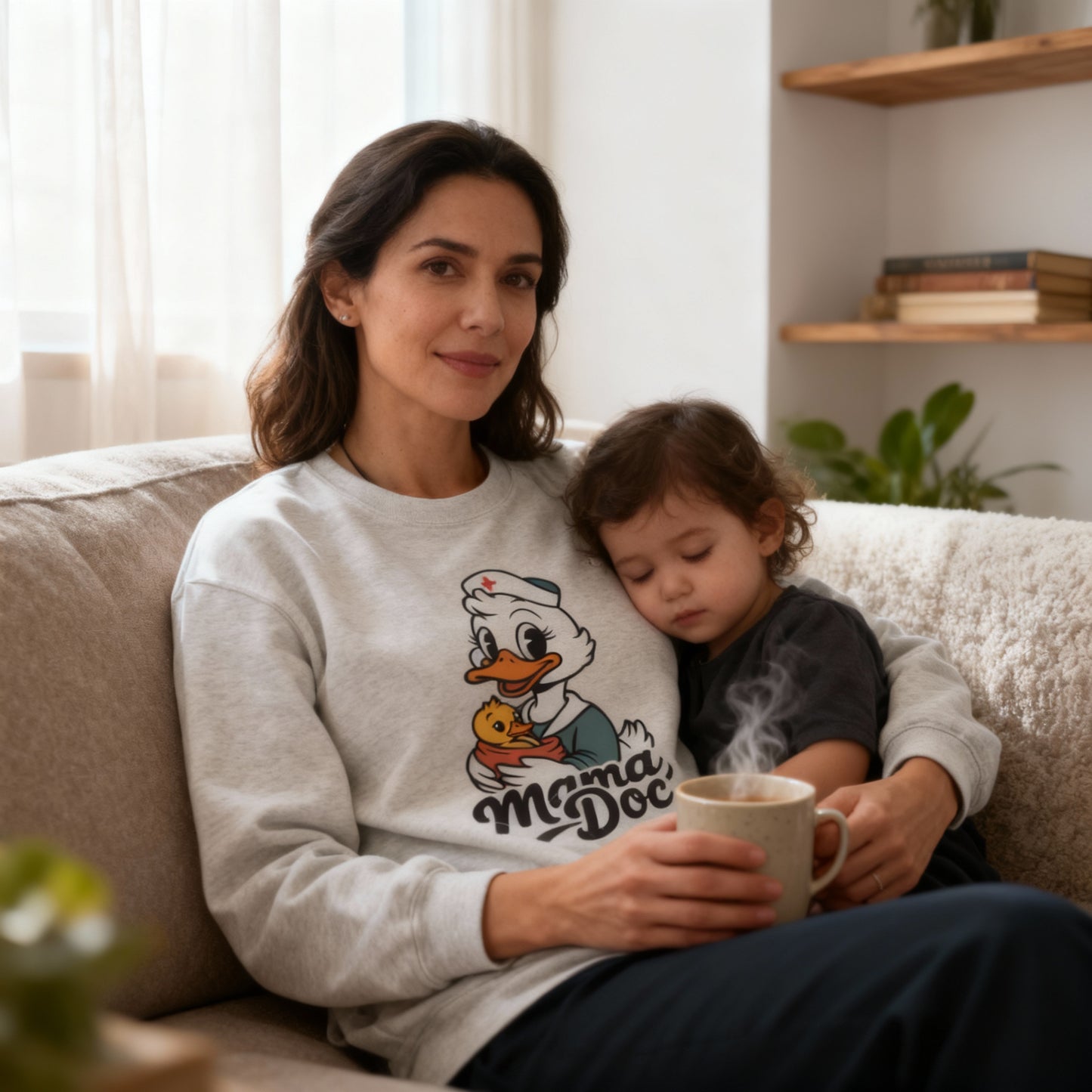 The Mama Doc Crewneck Art of Medicine mom apparel