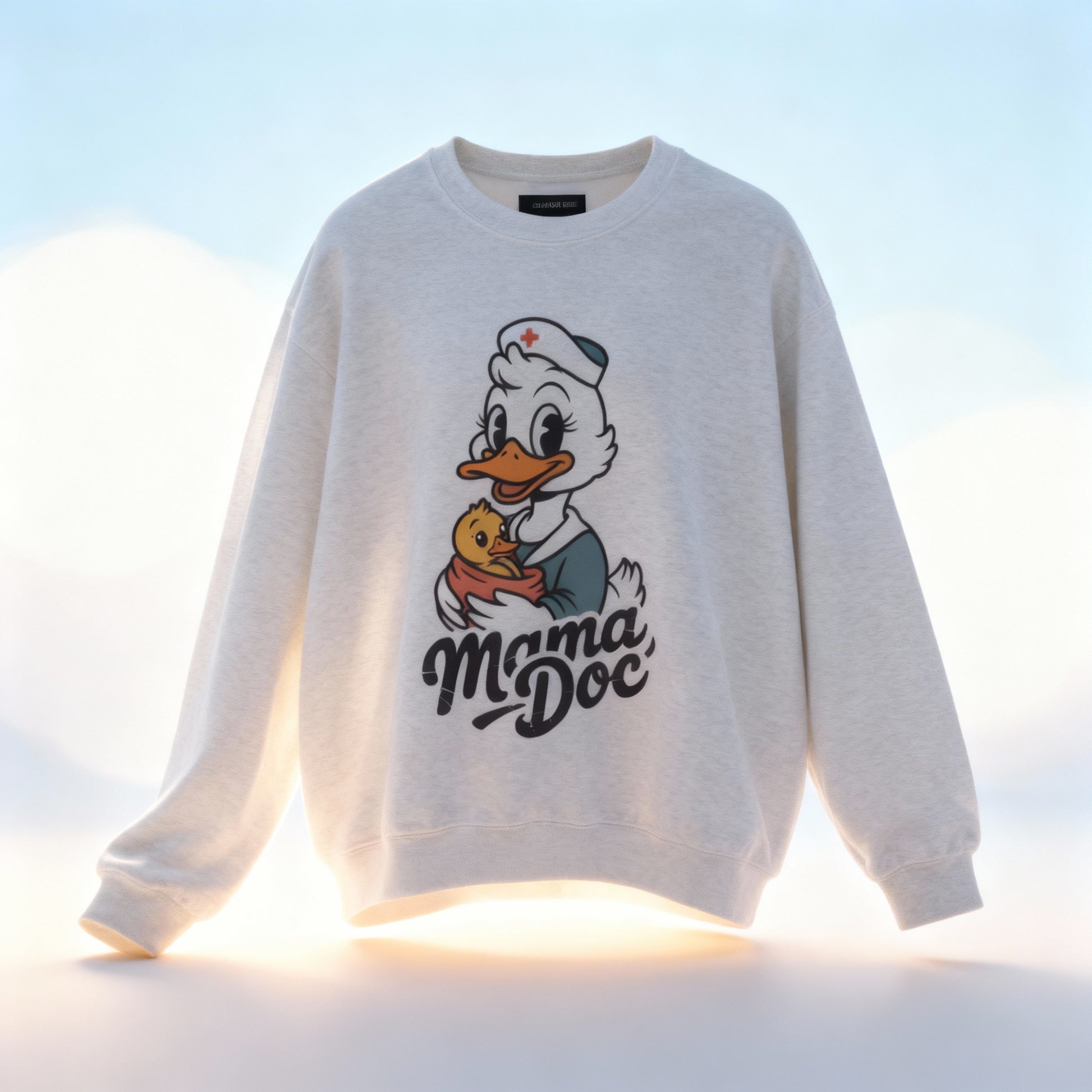 The Mama Doc Crewneck on call 24/7 medical mom shirt