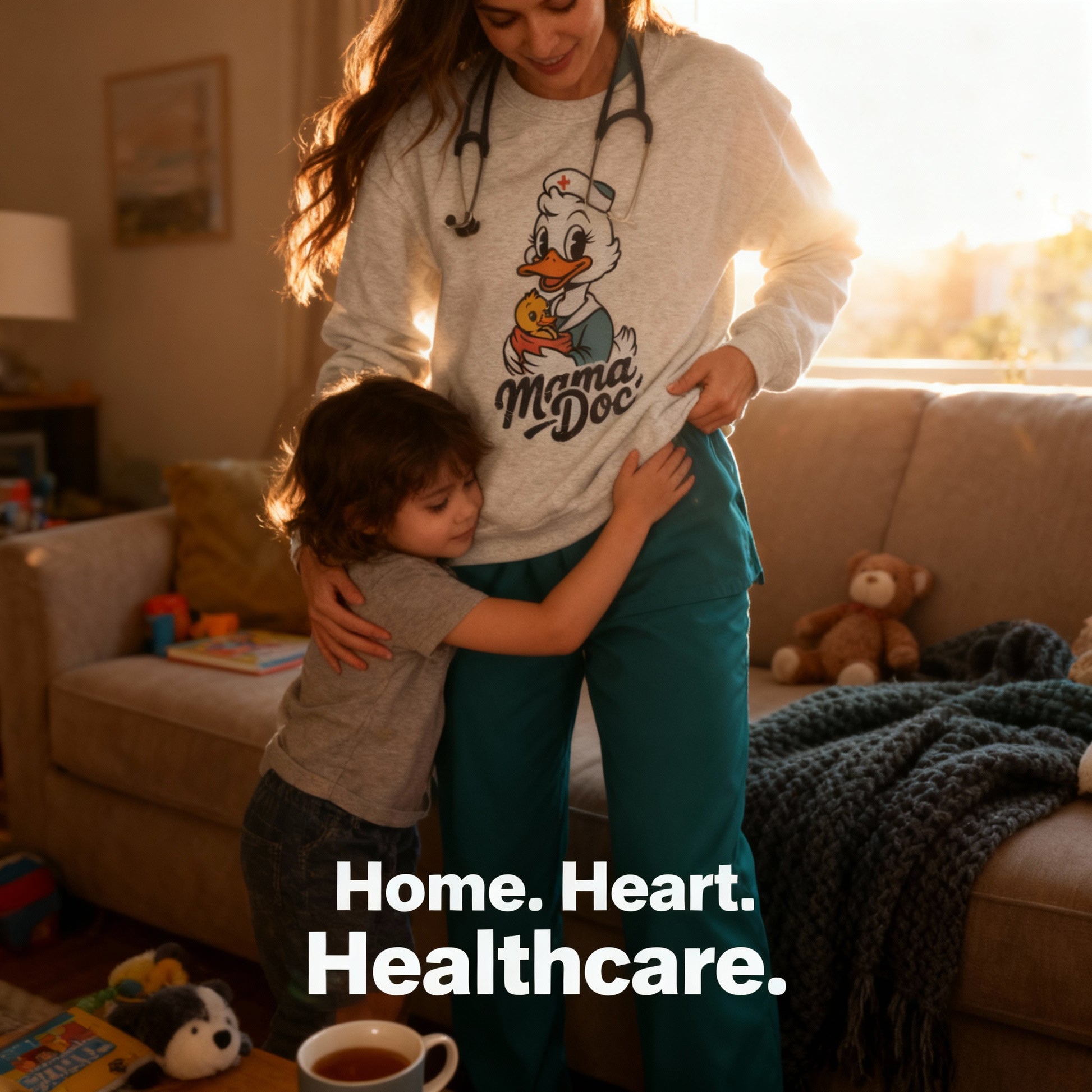 The Mama Doc Crewneck Art of Medicine mom apparel