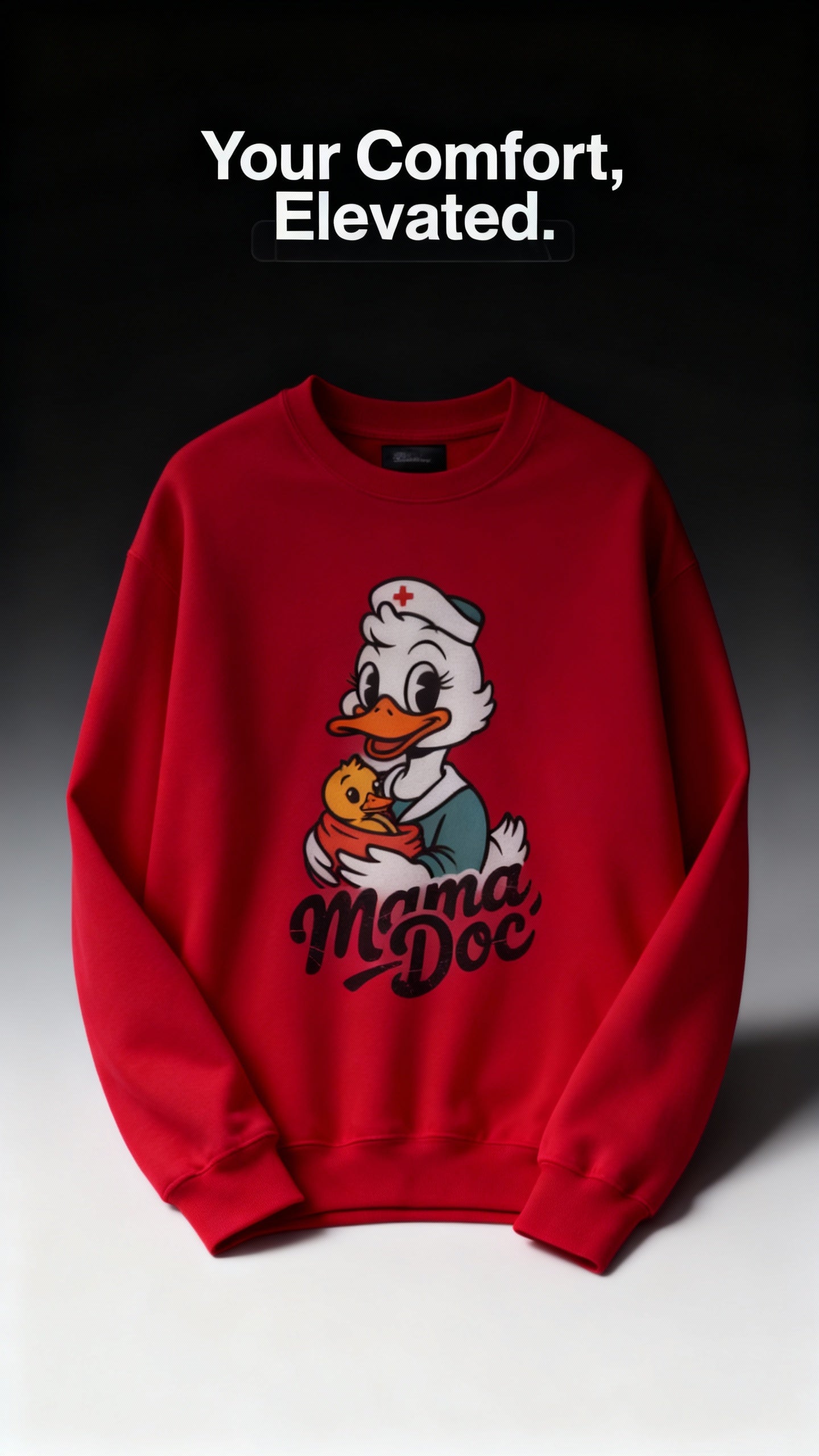 The Mama Doc Crewneck Art of Medicine mom apparel