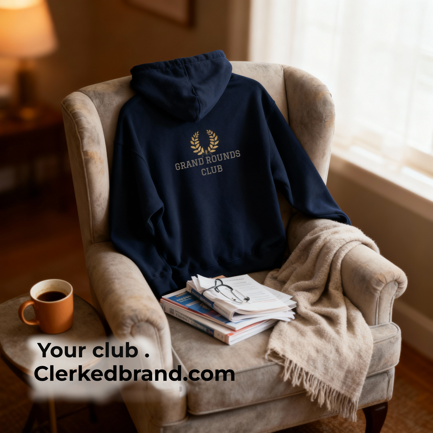 Grand Rounds Club Hoodie — Medical Resident Graduation Laurel Pullover