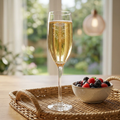 Graduation Champagne Flute  Caduceus Engraved