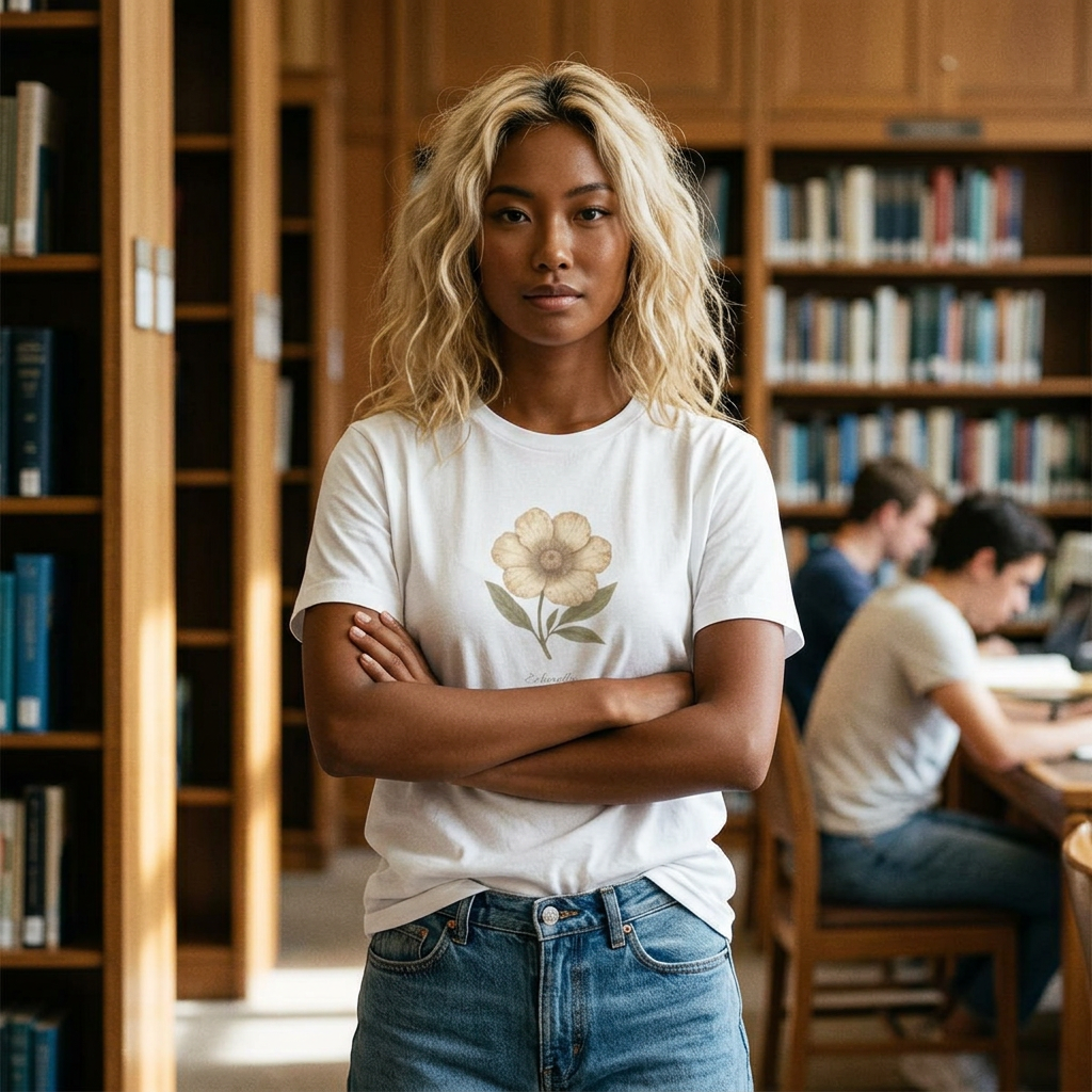 Eikenella Corrodens Imaginary Flower Design Tee Science in Bloom
