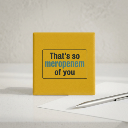 That’s So Meropenem of You Ceramic Coaster