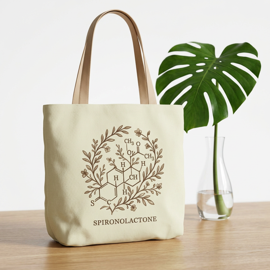 Spironolactone Botanical Canvas Tote
