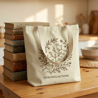 Spironolactone Botanical Canvas Tote