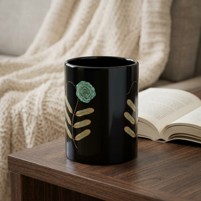 Pseudomonas Black coffee mug- science in bloom