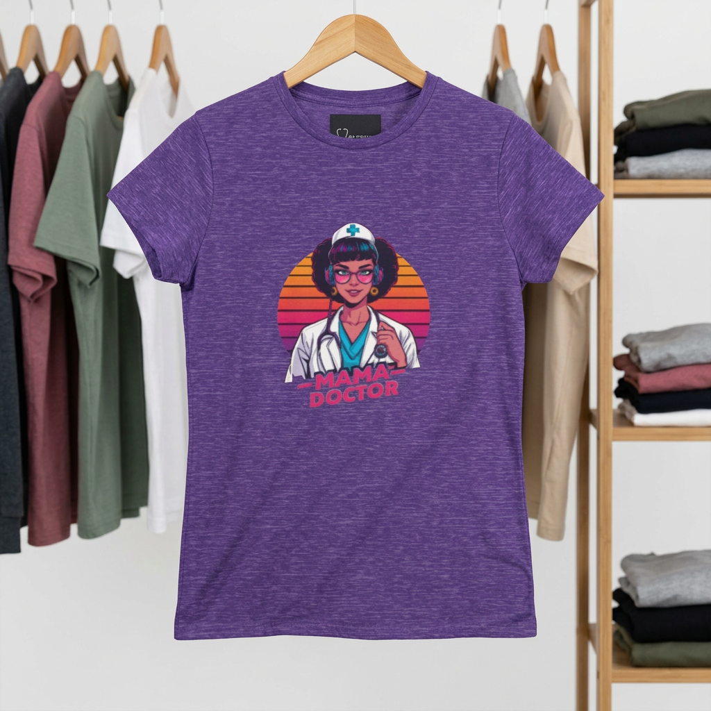 Mama Doctor Retrowave Tshirt