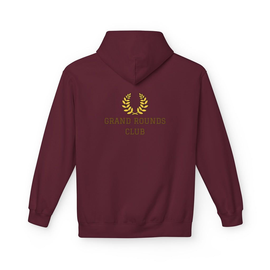 Grand Rounds Club Hoodie — Anatomical Laurel Medical Streetwear Pullover - Medical Art Apparel