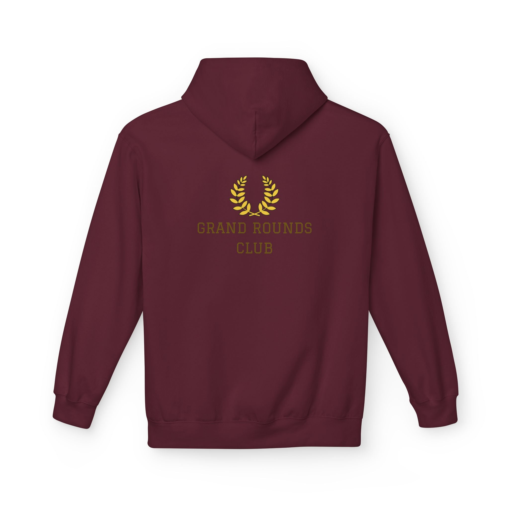 Grand Rounds Club Hoodie — Anatomical Laurel Medical Streetwear Pullover - Medical Art Apparel