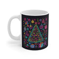 Neon Christmas Tree Mug art of medicine holiday apparel