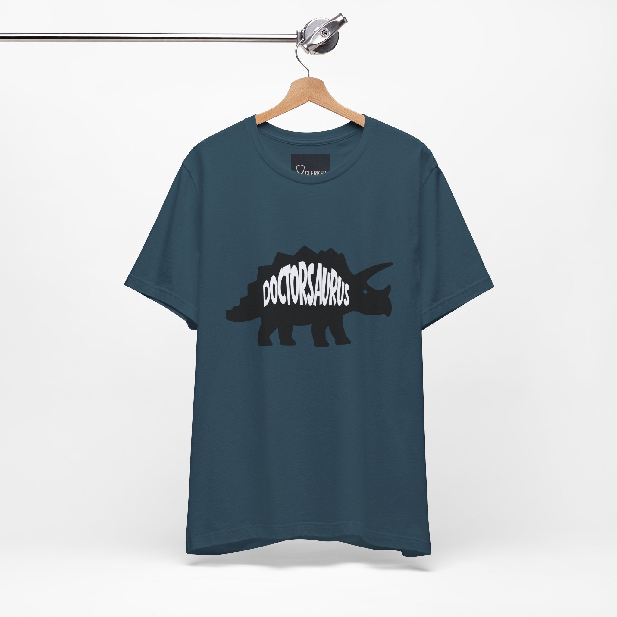Doctorsaurus Triceratops Unisex Tee, Medical PhD Student Gift, Doctor Graduation Shirt - Medical Art Apparel