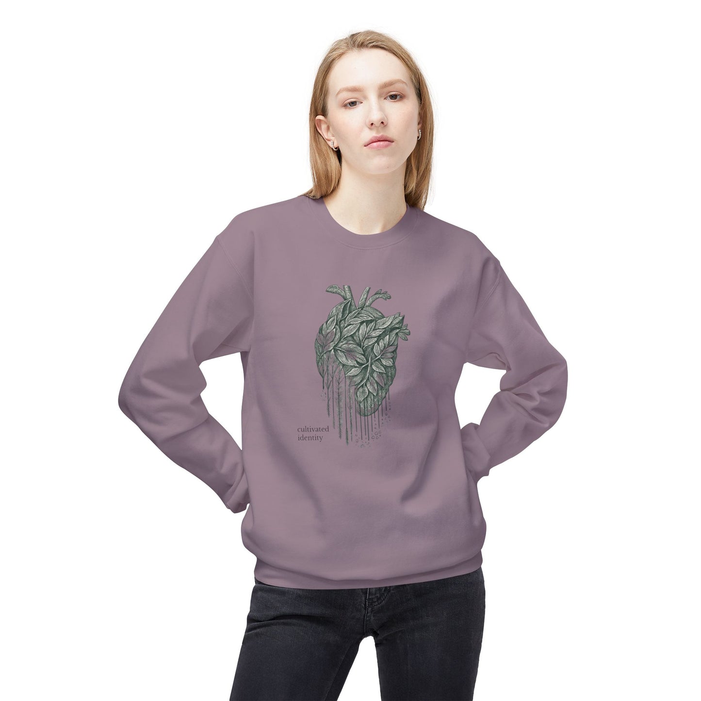 Botanical Anatomical Heart Sweatshirt Art of Medicine apparel