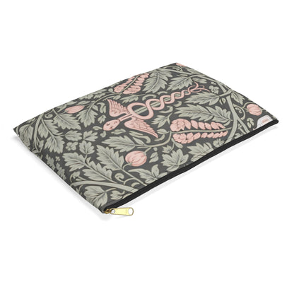 Cauduceus Print Accessory Pouch medical illustration style bag