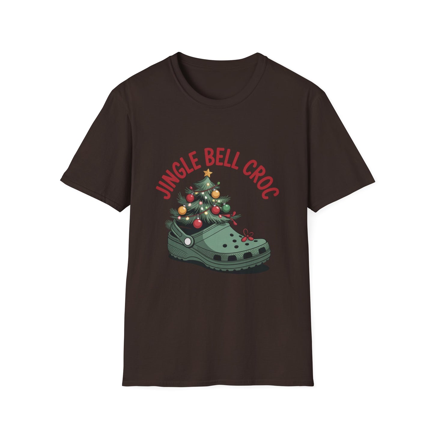 Jingle Bell Croc T-Shirt unique festive holiday croc shirt