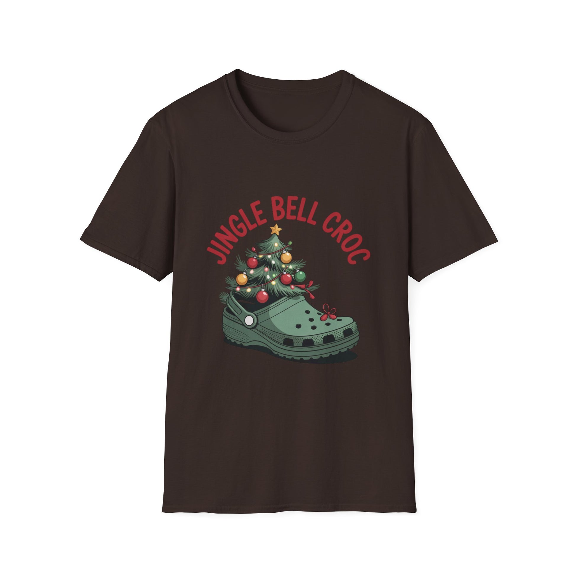 Jingle Bell Croc T-Shirt unique festive holiday croc shirt