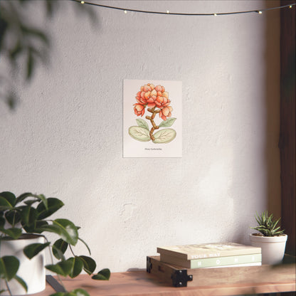 Botanical Escherichia Imaginary Microbiology Fine Art Poster