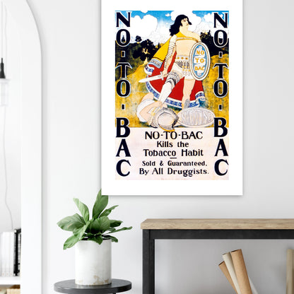 Vintage Anti-Smoking Ad Print Art of Medicine 12