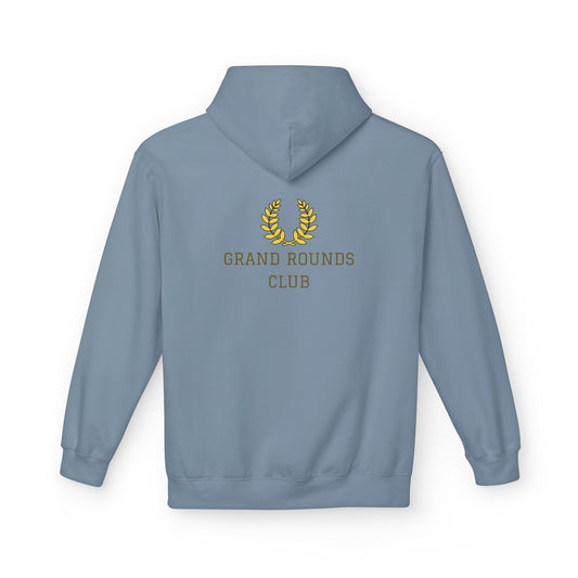 Grand Rounds Club Hoodie — Anatomical Laurel Medical Streetwear Pullover - Medical Art Apparel