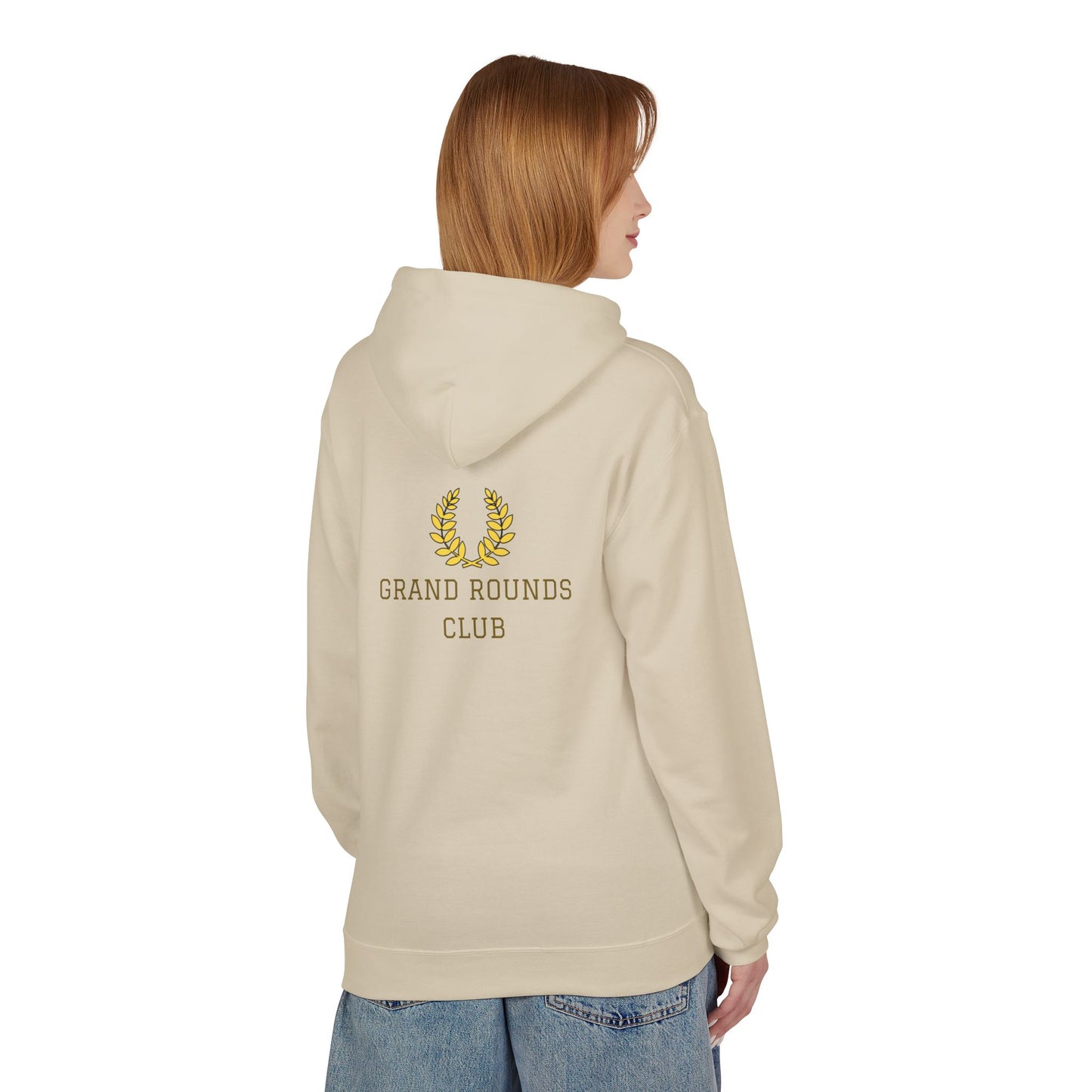 Grand Rounds Club Hoodie — Anatomical Laurel Medical Streetwear Pullover - Medical Art Apparel