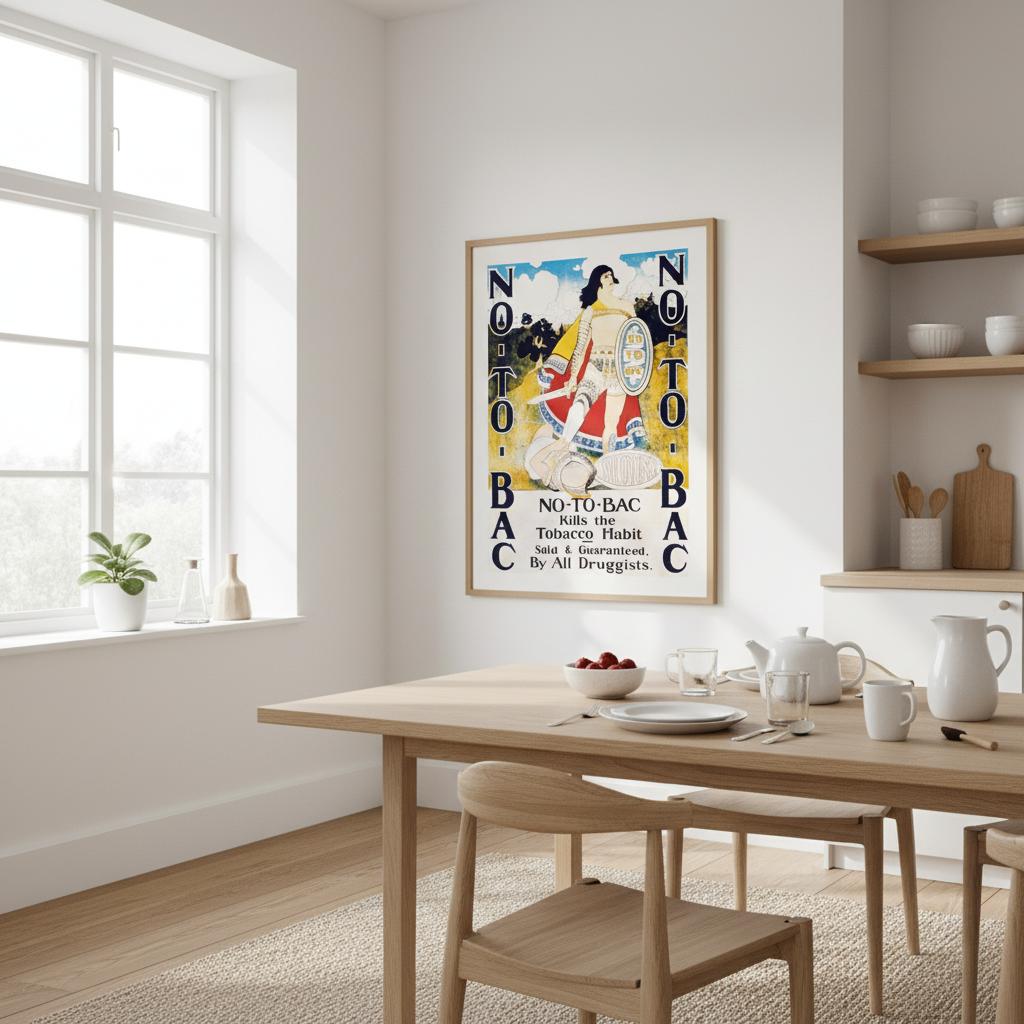 Vintage Anti-Smoking Ad Print Art of Medicine poster 2