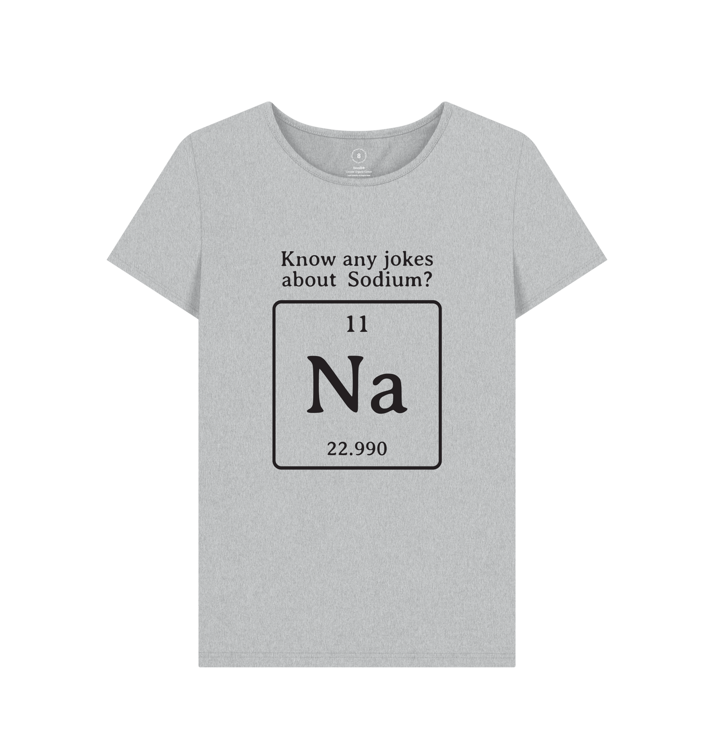 Grey Recycled Printed T-Shirt Front