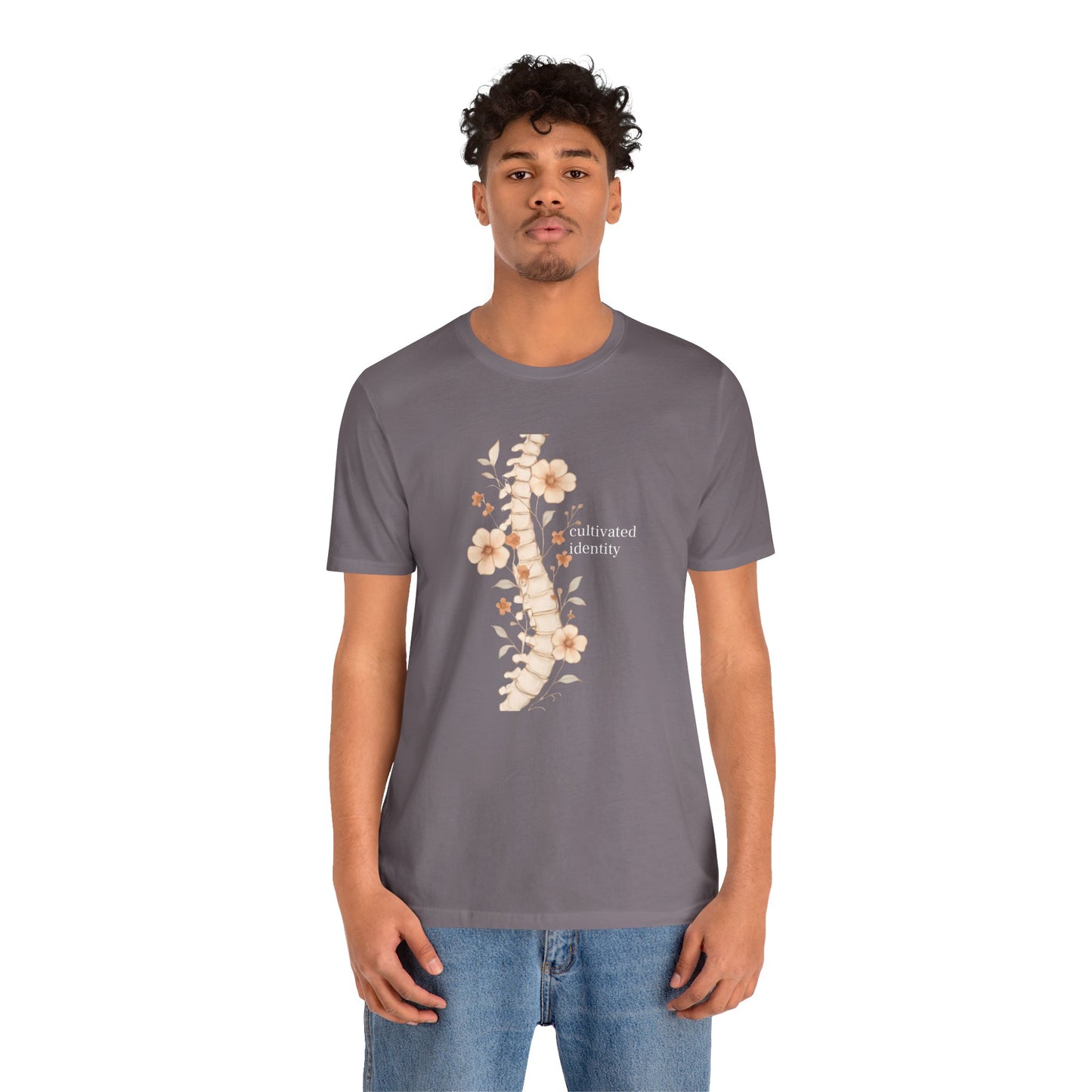Botanical Anatomical Spine Tee — Cultivated Identity - Medical Art Apparel