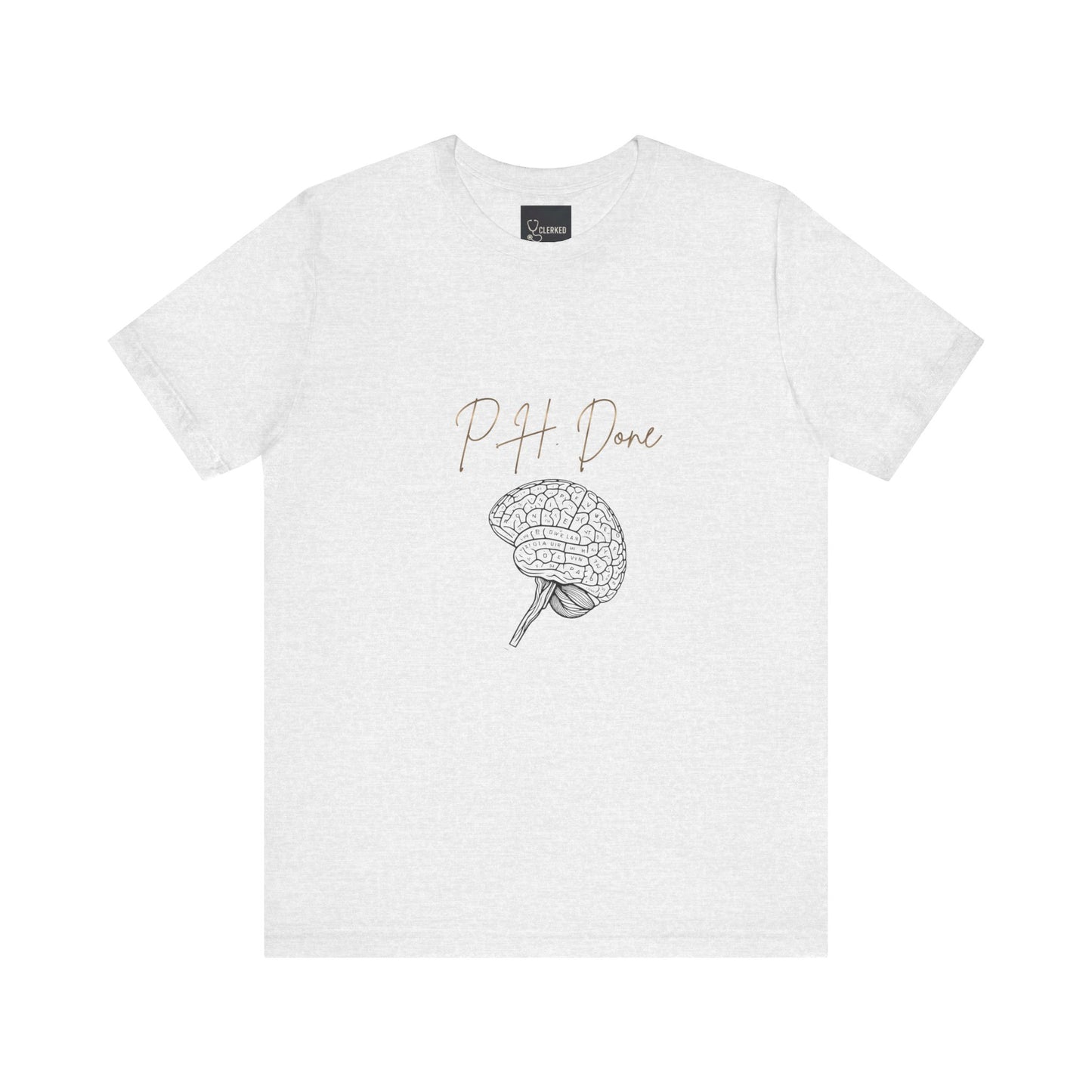 PH Done brain sketch Tee professional anatomical art shirt