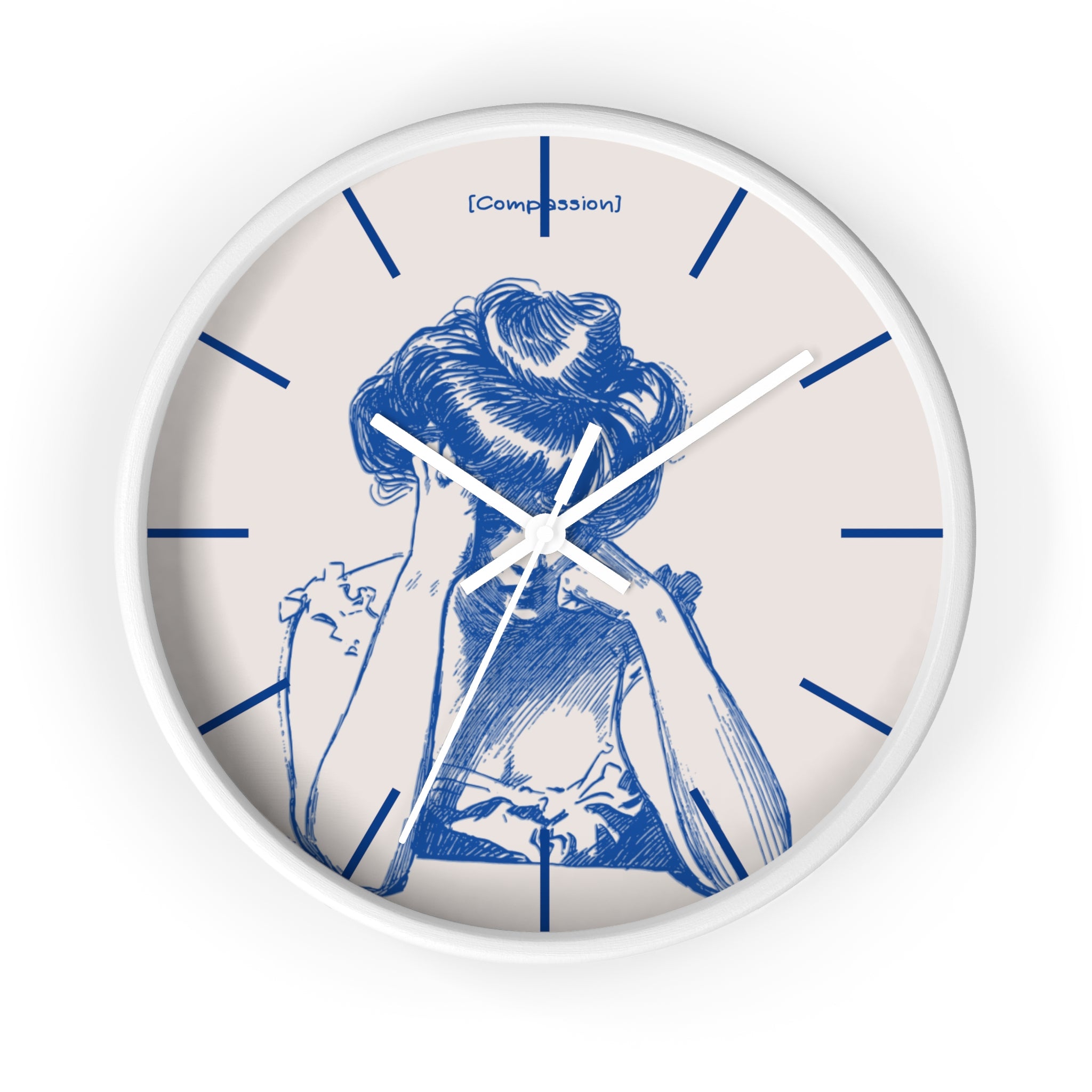Compassion Wall Clock professional medical office style