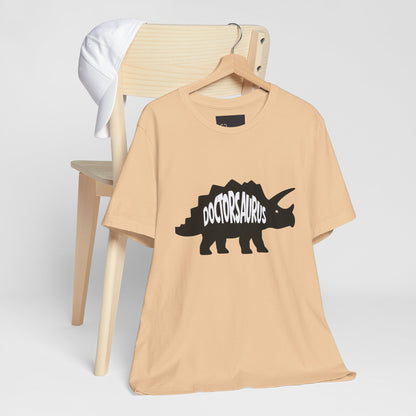 Doctorsaurus Triceratops Unisex Tee, Medical PhD Student Gift, Doctor Graduation Shirt - Medical Art Apparel