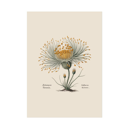 Botanical Actinomyces Imaginary Microbiology Fine Art Poster