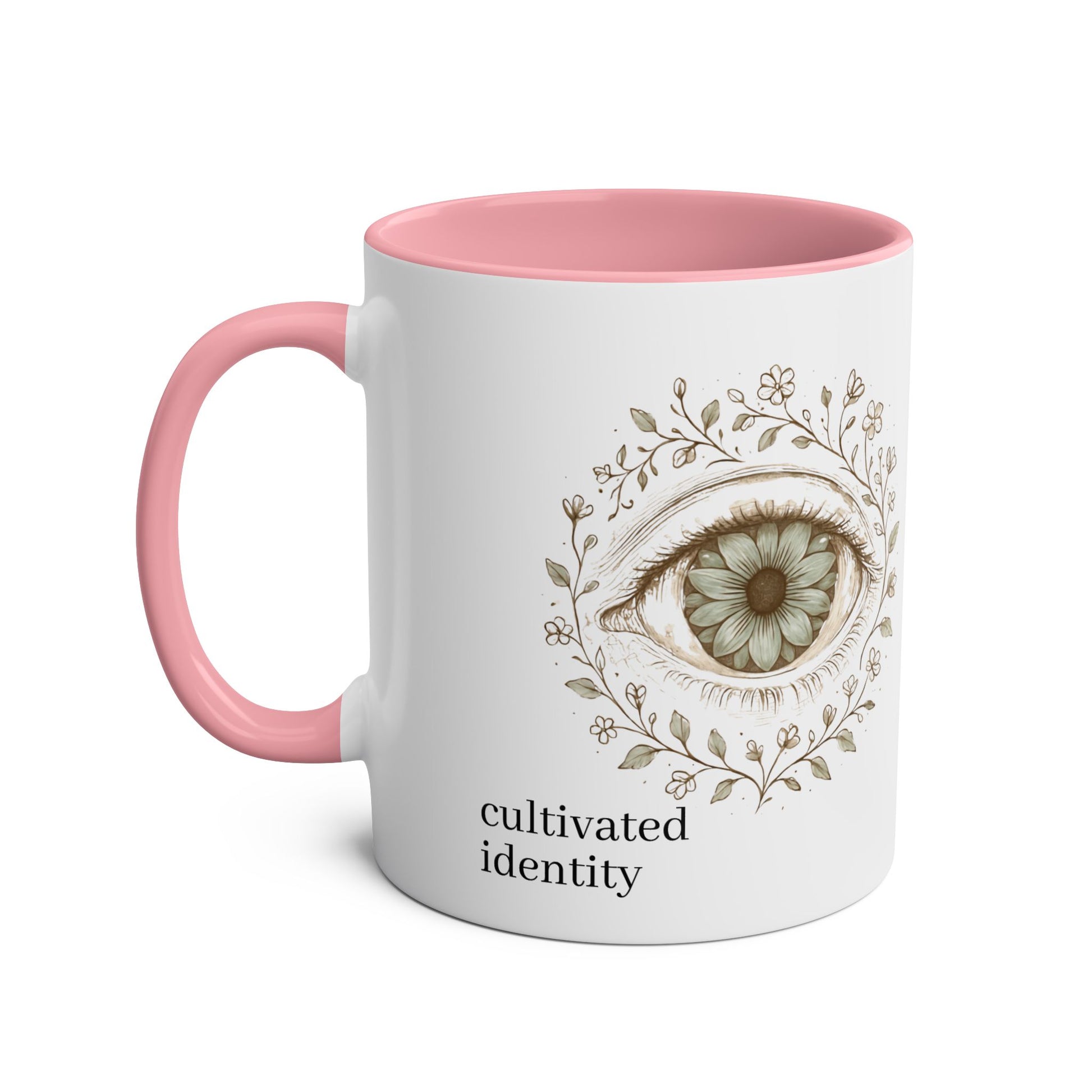 Botanical Iris Anatomy Coffee Mug medical illustration cup view 6