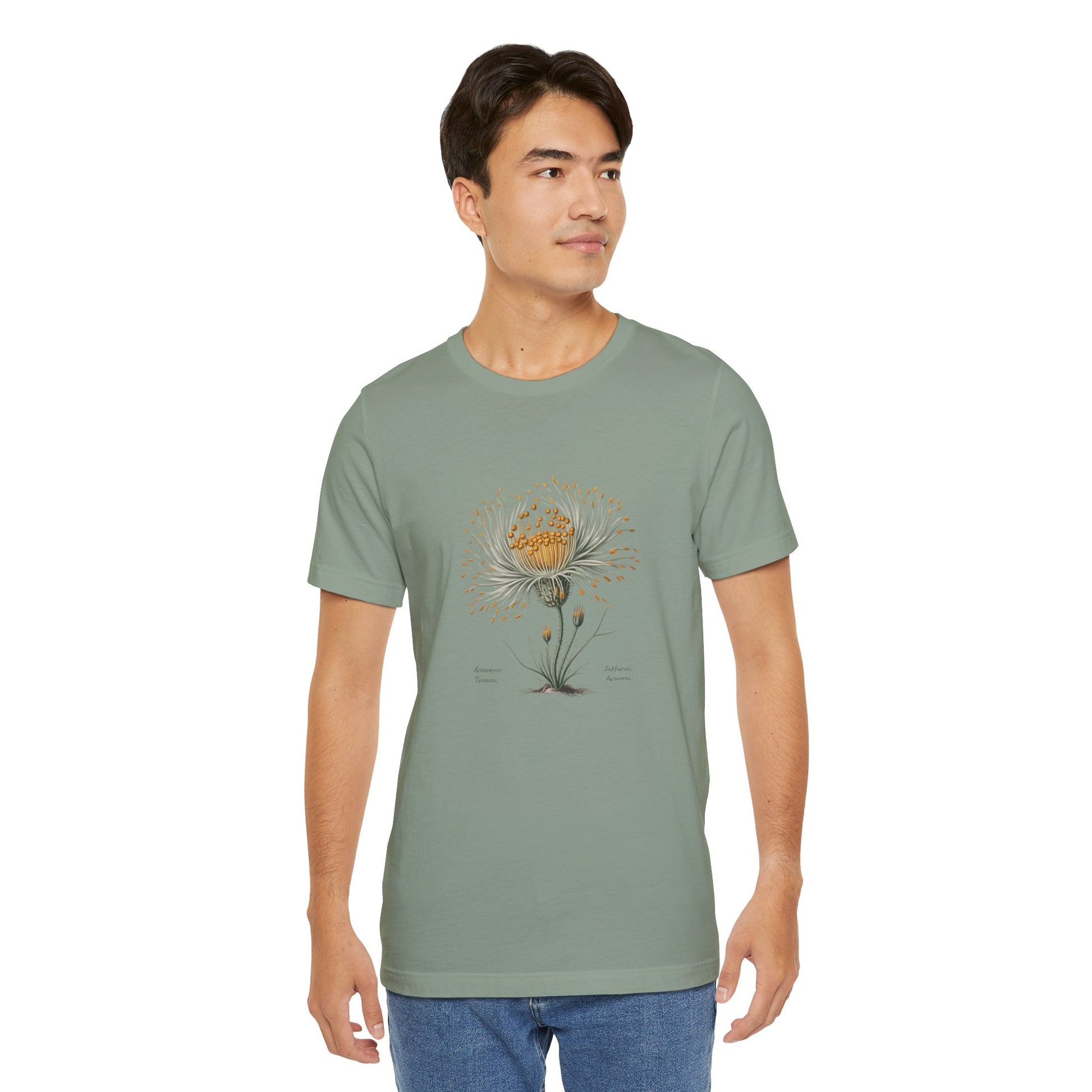 Actinomyces Turicensis Botanical Tee — Vintage Scientific Wildflower Illustration Science in Bloom Collection - Medical Art Apparel