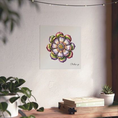 Botanical Pichia Imaginary Microbiology Fine Art Poster