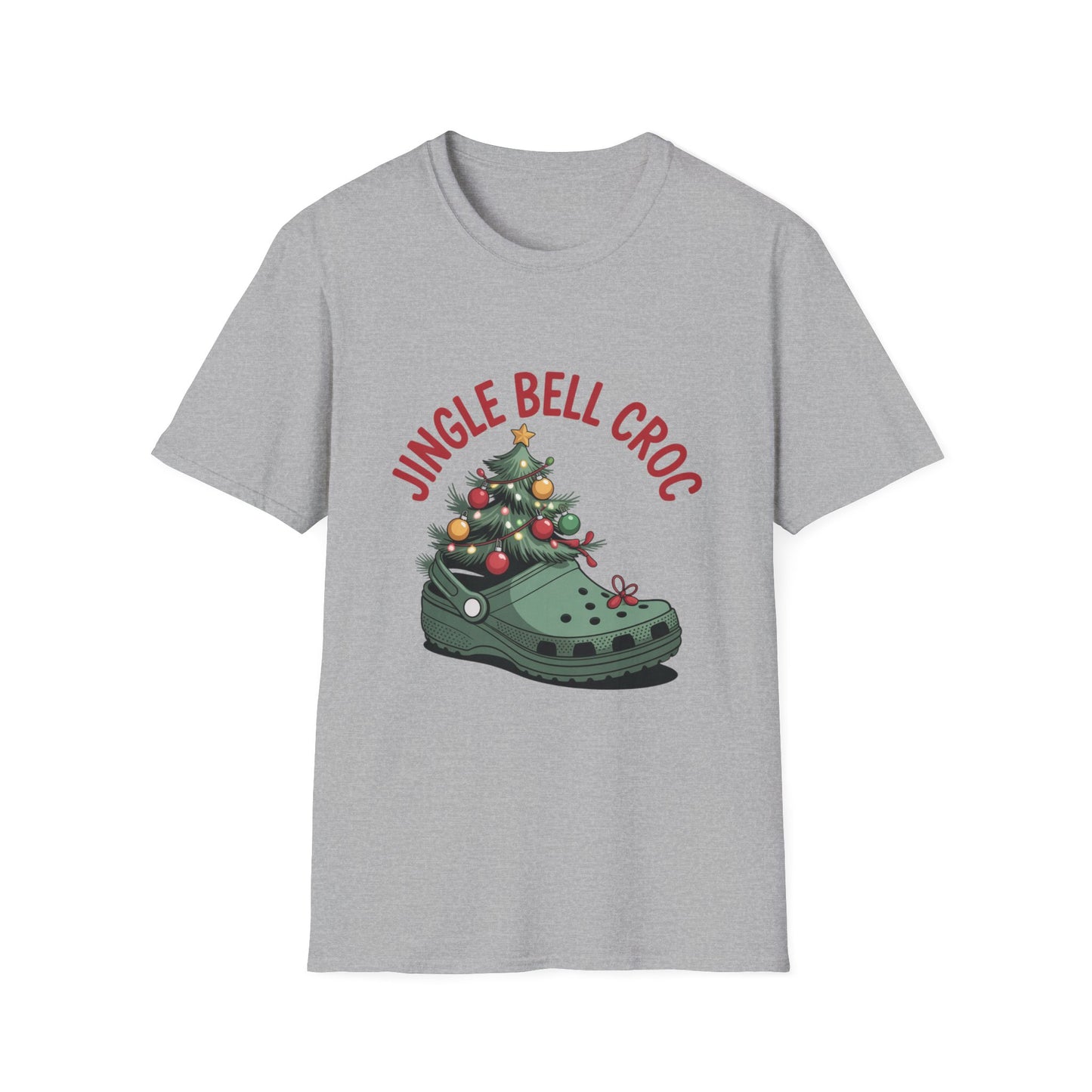 Jingle Bell Croc T-Shirt festive holiday croc illustration shirt