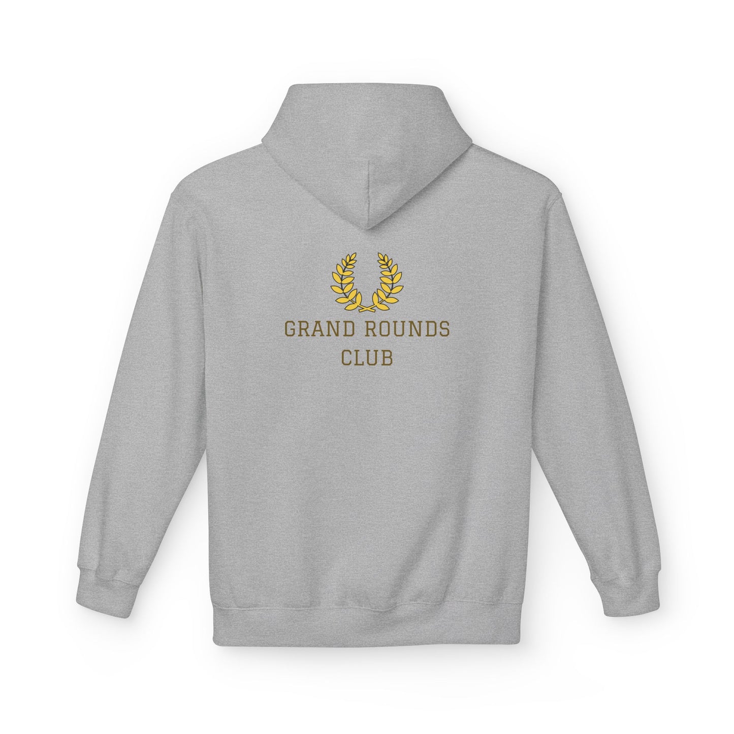 Grand Rounds Club Hoodie — Anatomical Laurel Medical Streetwear Pullover - Medical Art Apparel