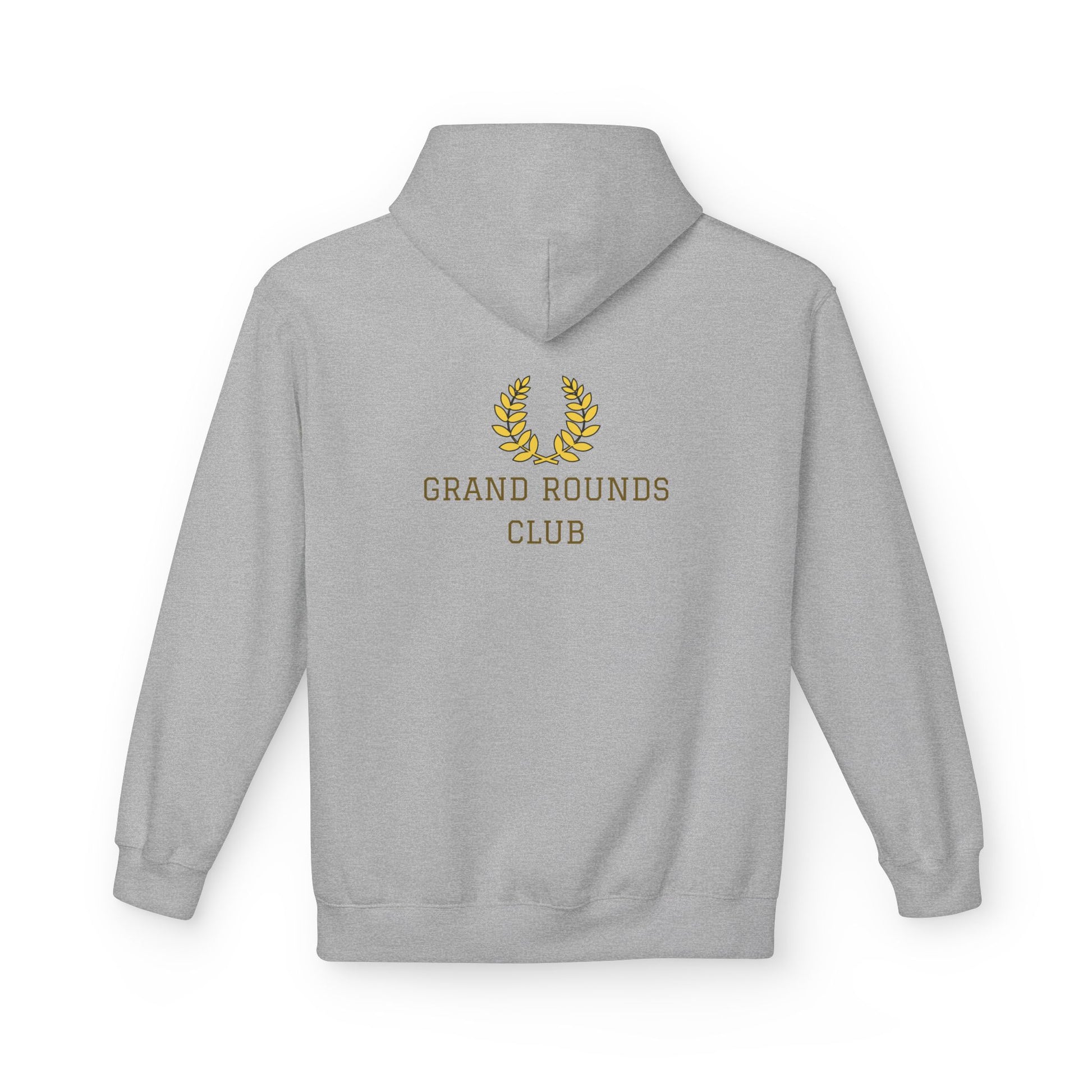 Grand Rounds Club Hoodie — Anatomical Laurel Medical Streetwear Pullover - Medical Art Apparel