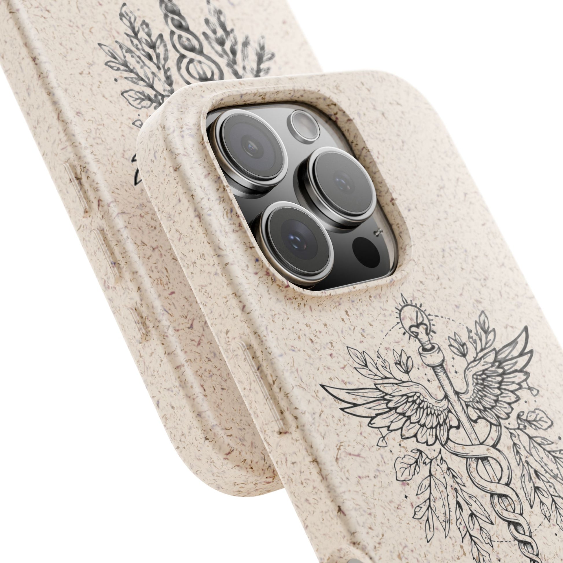 Caduceus Medical Eco-Friendly Phone Biodegradable Cover - Medical Art Apparel