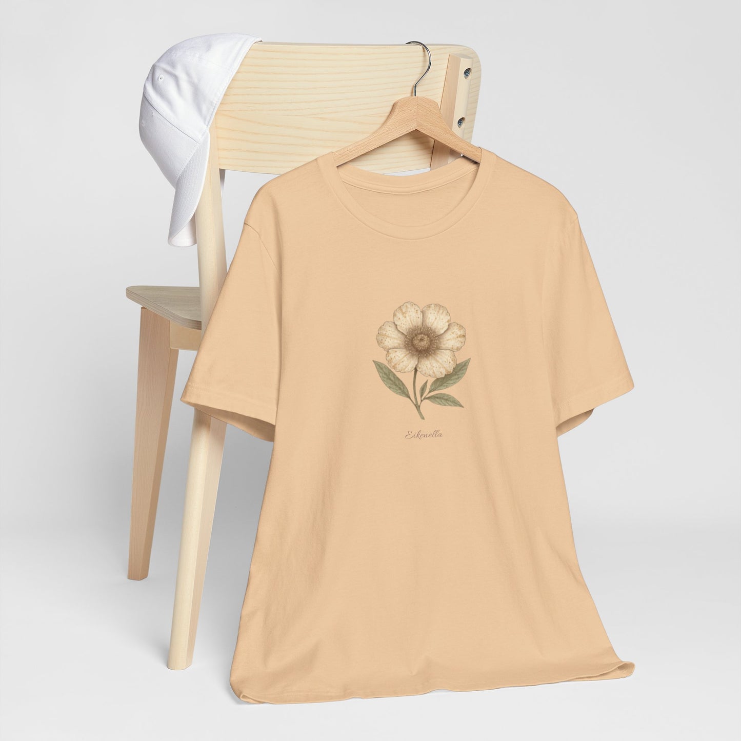 Botanical Microbiology Unisex Tee - Eikenella Corrodens Imaginary Flower Design - Medical Art Apparel