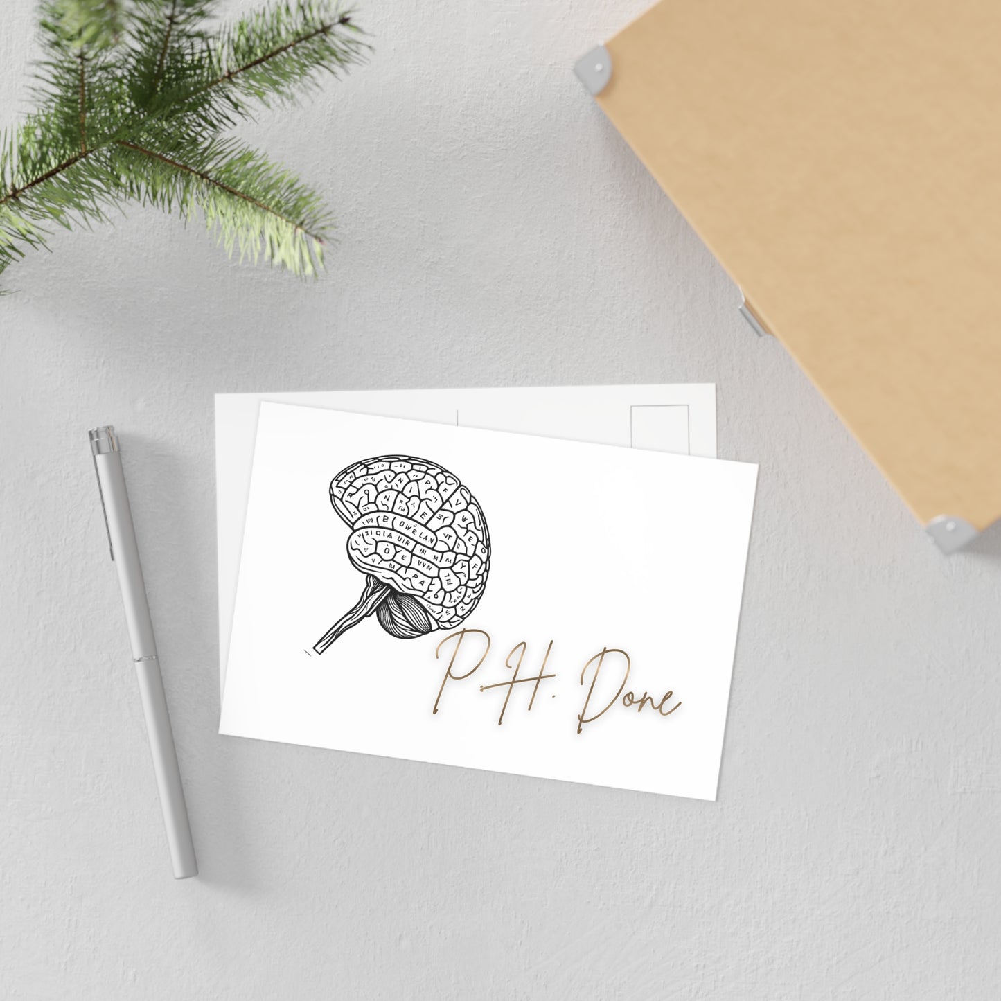 Postcards PH Done Brain Illustration medical school student art