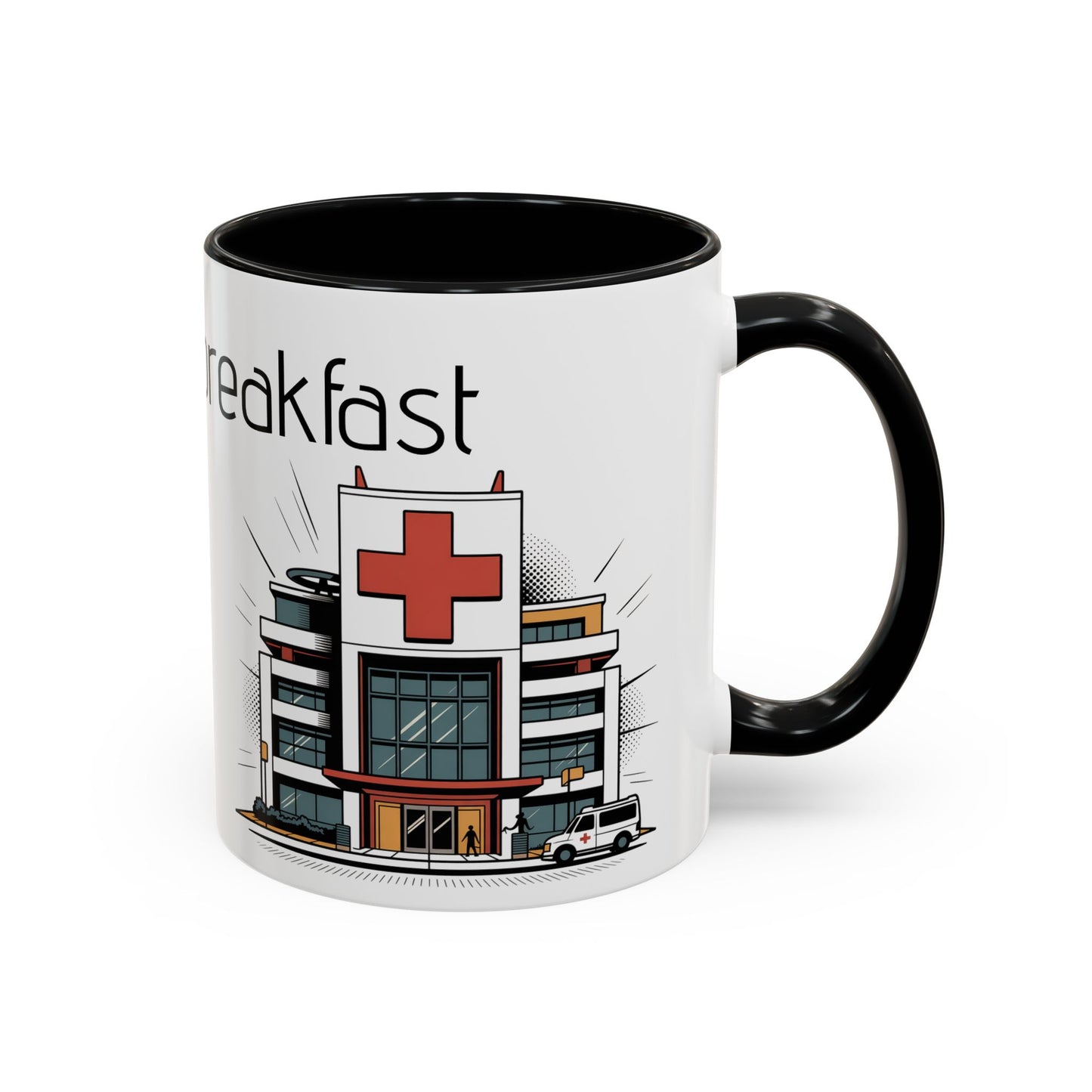 Med n' Breakfast Mug medical student cup detail 2