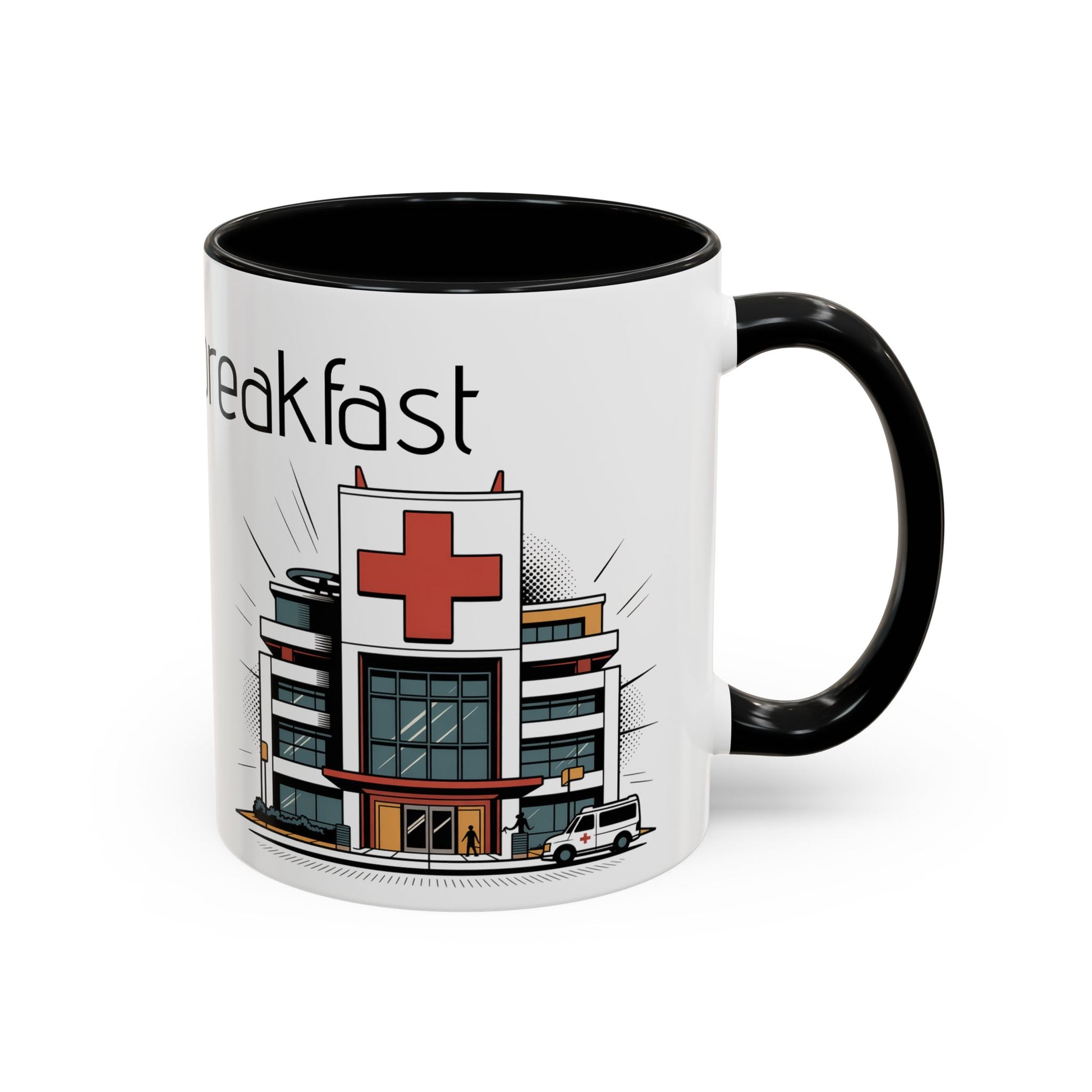 Med n' Breakfast Mug medical student cup detail 2