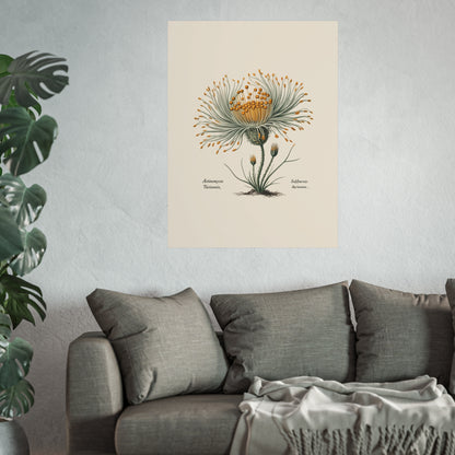 Botanical Actinomyces Imaginary Microbiology Fine Art Poster