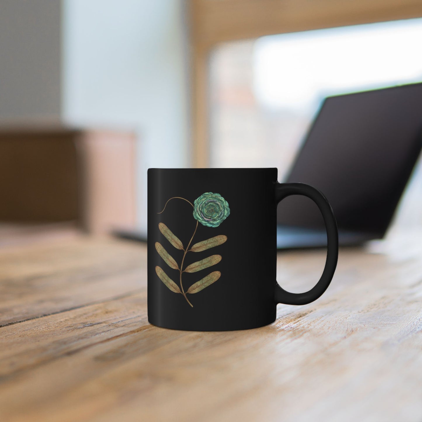 Pseudomonas Black coffee mug- science in bloom
