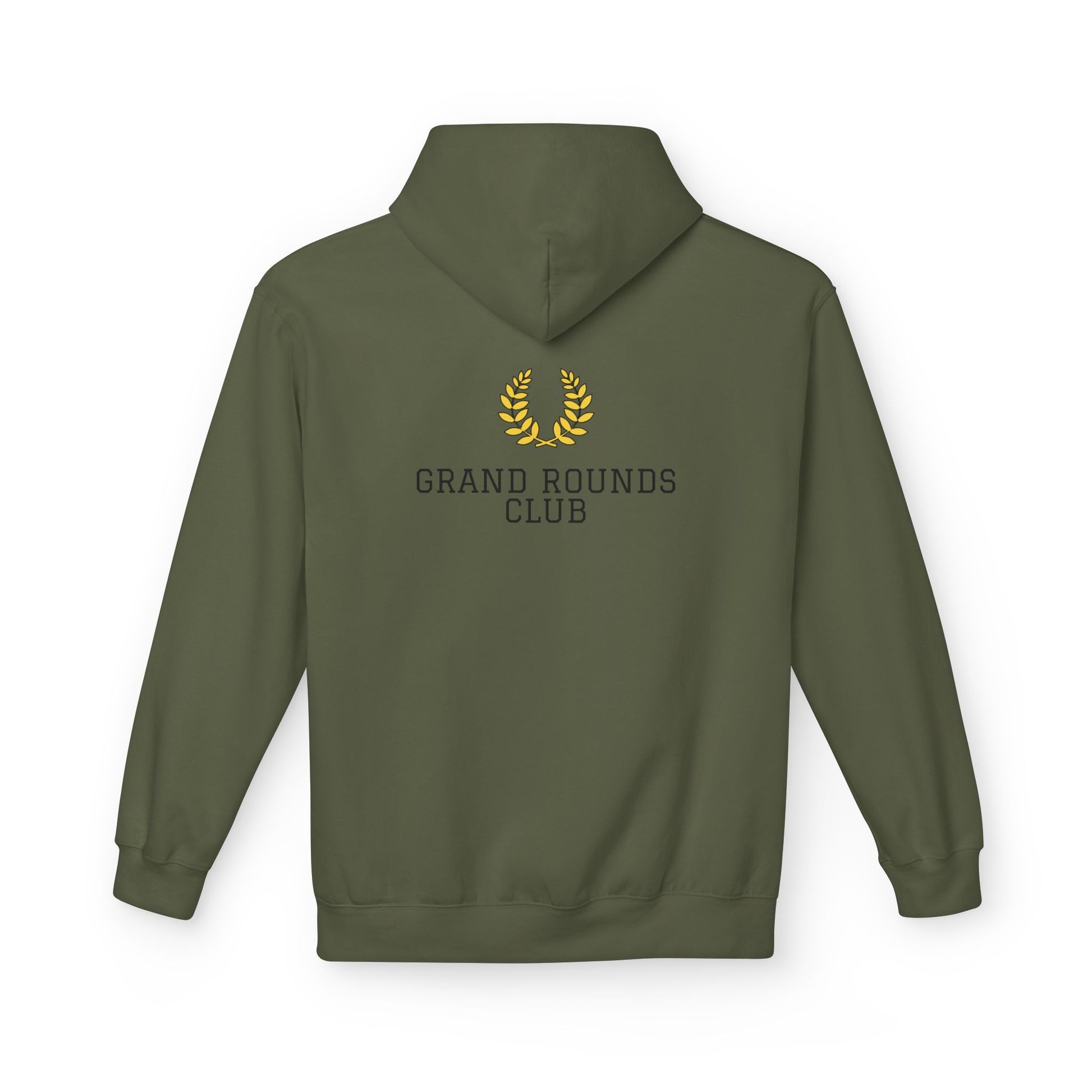 Grand Rounds Club Hoodie — Anatomical Laurel Medical Streetwear Pullover - Medical Art Apparel