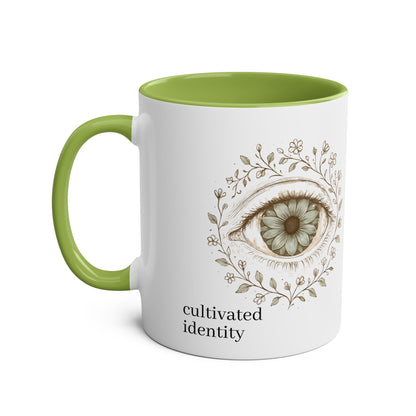 Botanical Iris Anatomy Coffee Mug medical illustration cup view 3