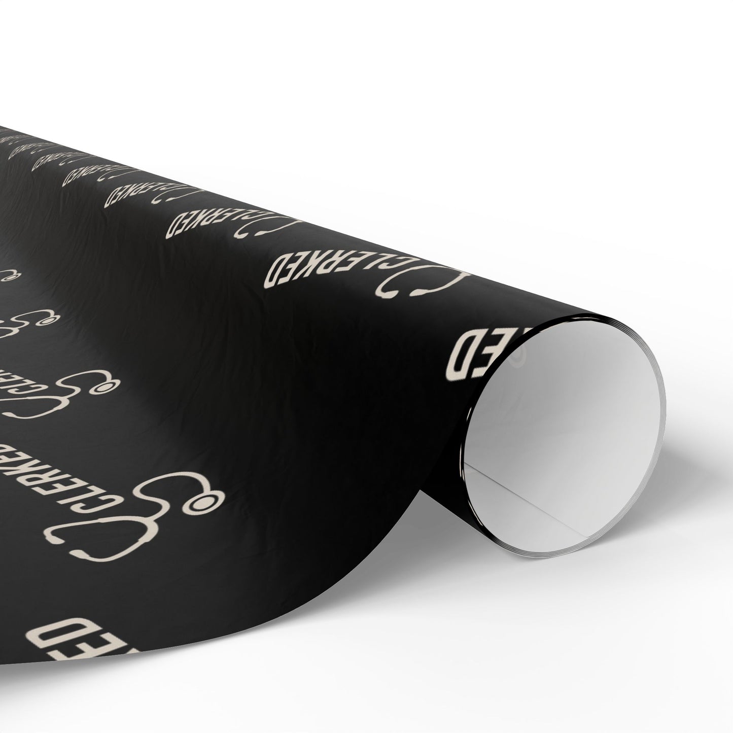 Wrapping Paper — Black Script “Sealed & Celebrated” Gift Wrap